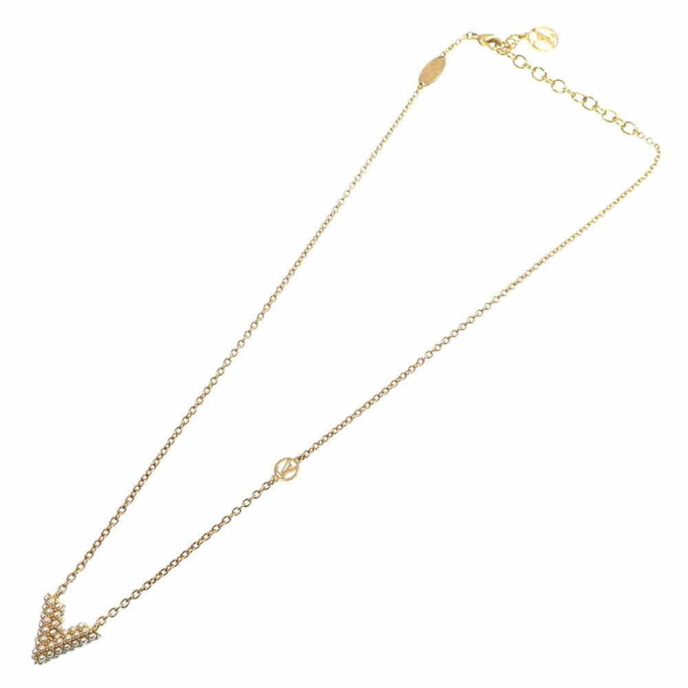 LOUIS VUITTON Gold Pearl Necklace - Picture 7 of 8